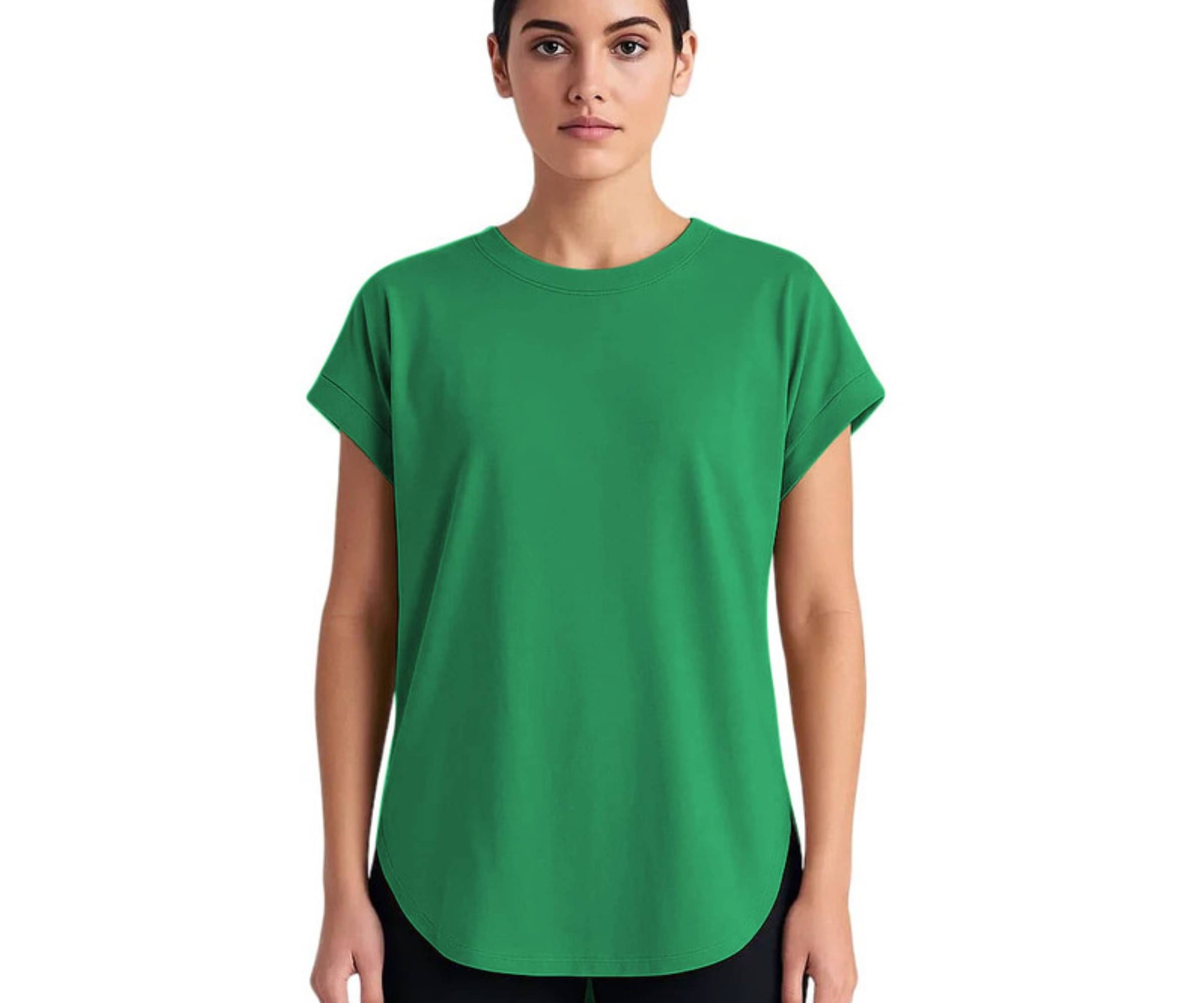 THE BLAZZE Women's Cotton Crop Top ( Green ) THE BLAZZE Women's Cotton Crop Top ( Green )