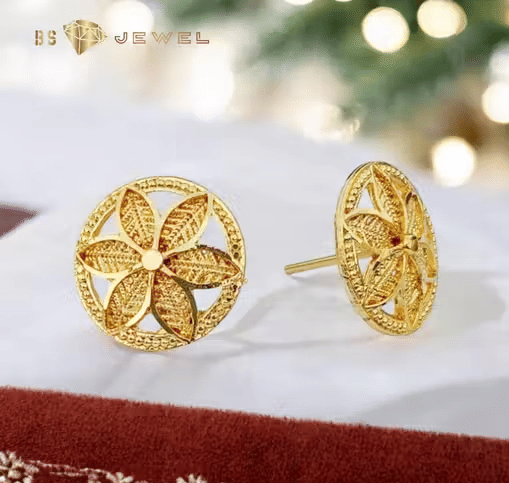     			BS JEWEL Golden Copper Necklace Set ( Pack of 1 )