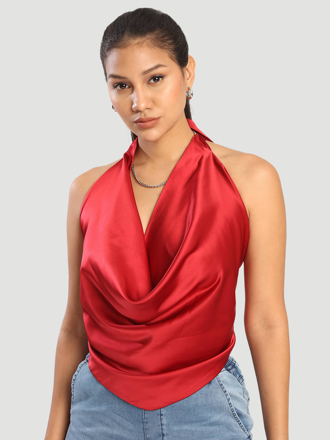 Bene Kleed Women's Polyester A-Line Top ( Red ) Bene Kleed Women's Polyester A-Line Top ( Red )