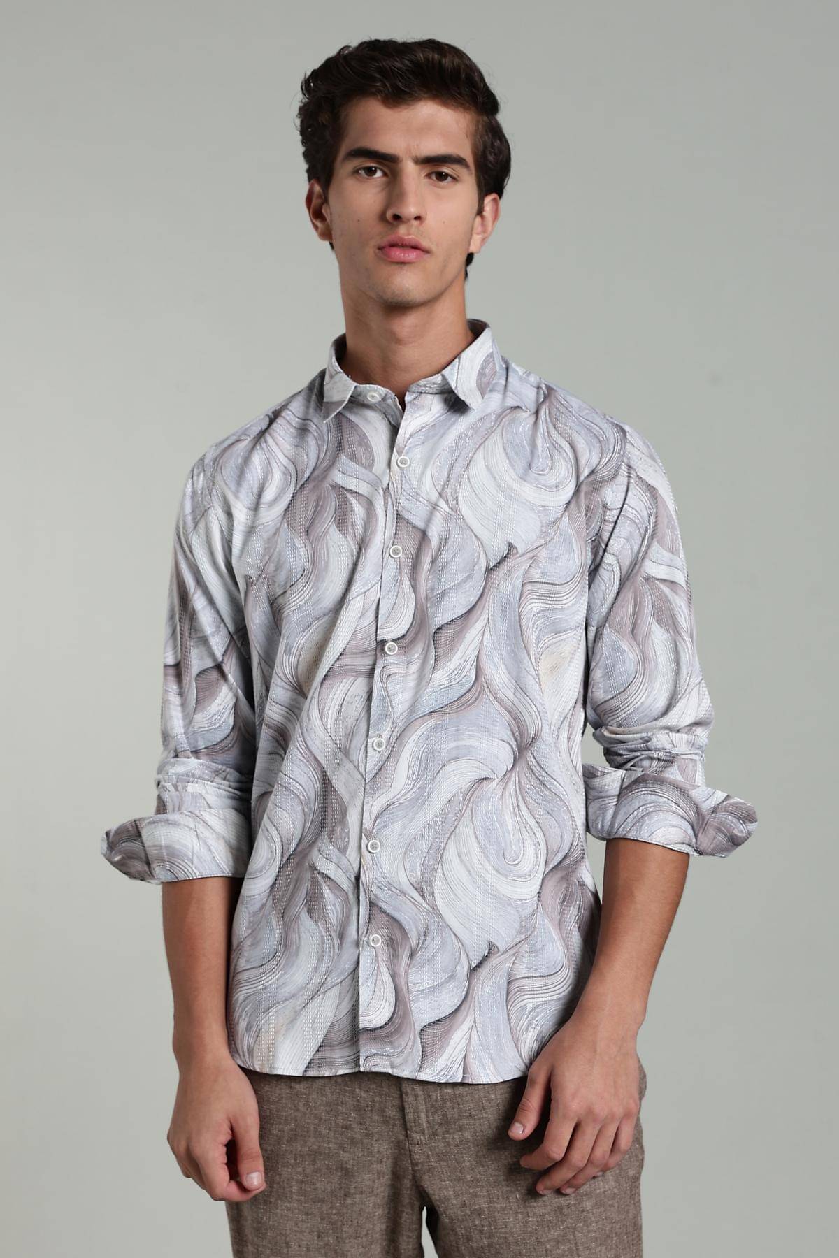 COLOR HUNT Poly Cotton Regular Fit Printed Full Sleeves Men's Casual Shirt - Multicolor ( Pack of 1 ) COLOR HUNT Poly Cotton Regular Fit Printed Full Sleeves Men's Casual Shirt - Multicolor ( Pack of 1 )