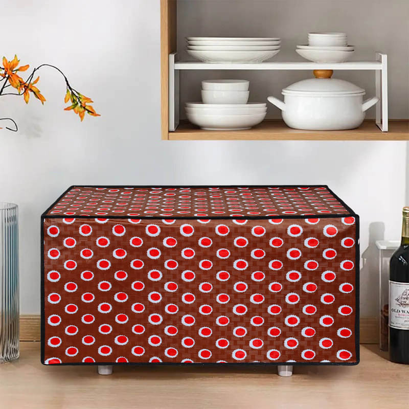 Dream Care Single PVC Brown Microwave Oven Cover - Dream Care Single PVC Brown Microwave Oven Cover -
