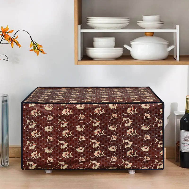 Dream Care Single PVC Brown Microwave Oven Cover - Dream Care Single PVC Brown Microwave Oven Cover -