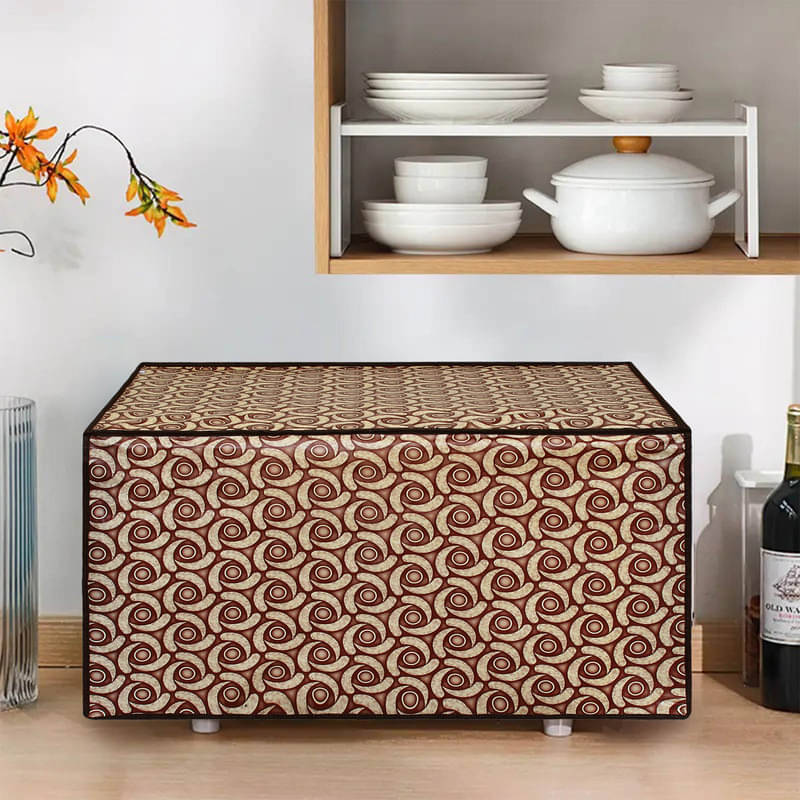 Dream Care Single PVC Brown Microwave Oven Cover - Dream Care Single PVC Brown Microwave Oven Cover -
