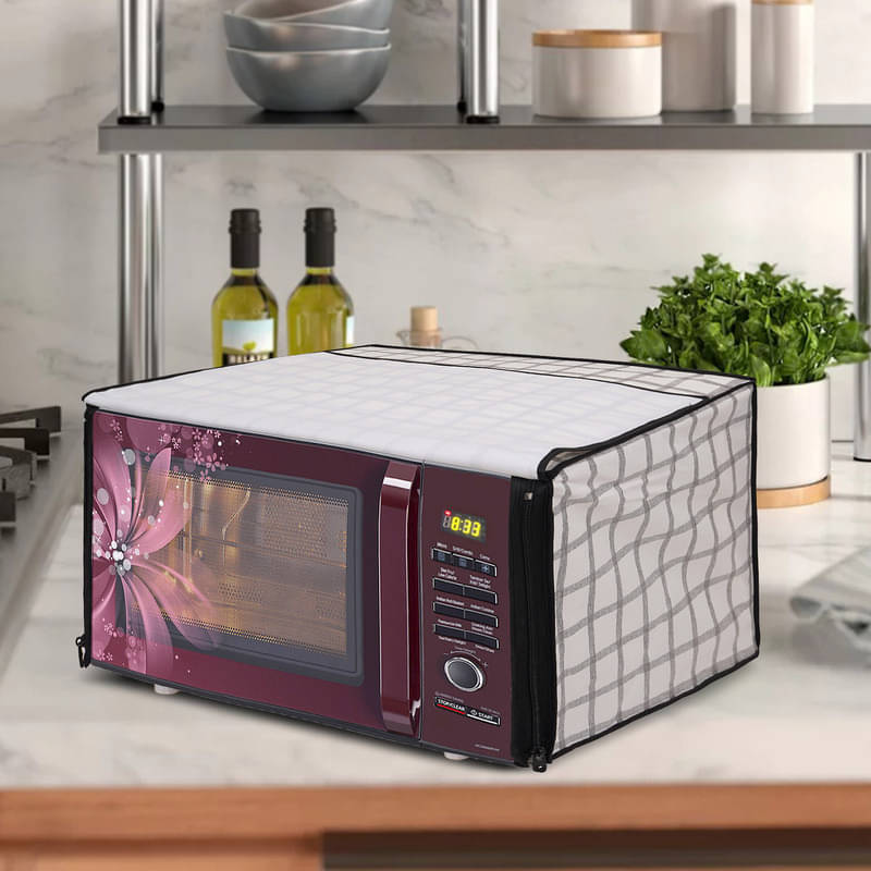 Dream Care Single PVC Gray Microwave Oven Cover -     			Dream Care Single PVC Gray Microwave Oven Cover -