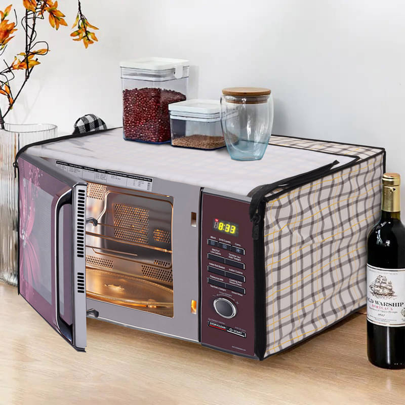     			Dream Care Single PVC Gray Microwave Oven Cover -