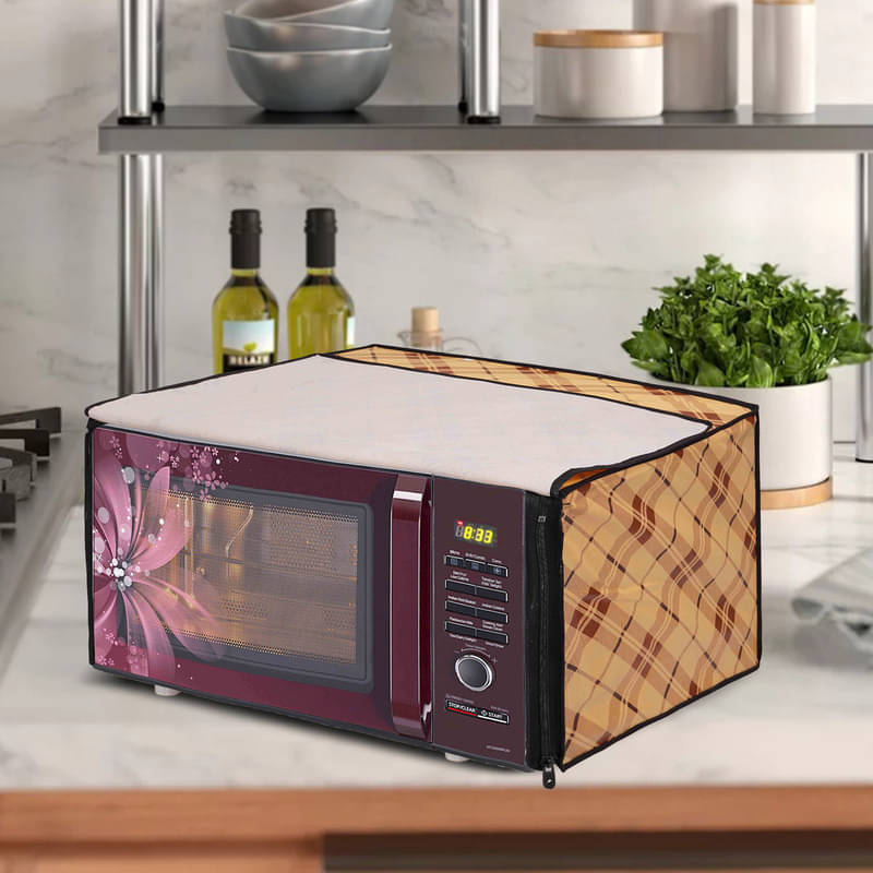 Dream Care Single PVC Yellow Microwave Oven Cover - Dream Care Single PVC Yellow Microwave Oven Cover -