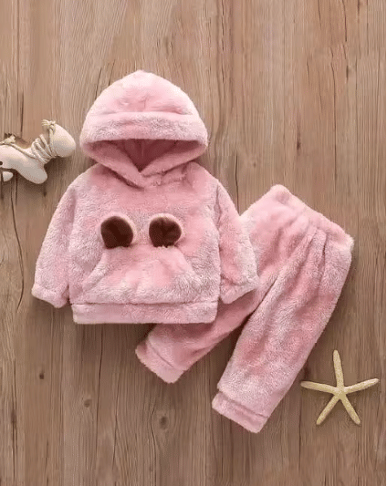     			Generic Pack of 1 Baby Girls Woollen Sweartshirt & Trackpants ( Pink )
