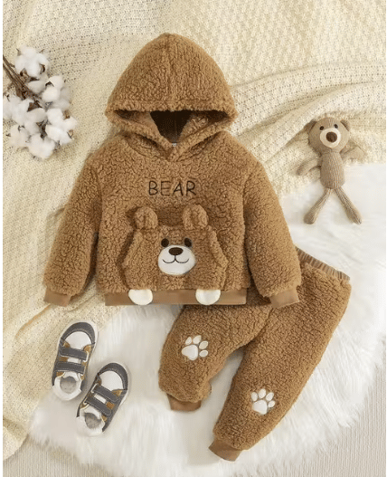 Generic MI Clothing Pack of 1 Baby Girls Woollen Sweartshirt & Trackpants ( Tan ) Generic MI Clothing Pack of 1 Baby Girls Woollen Sweartshirt & Trackpants ( Tan )