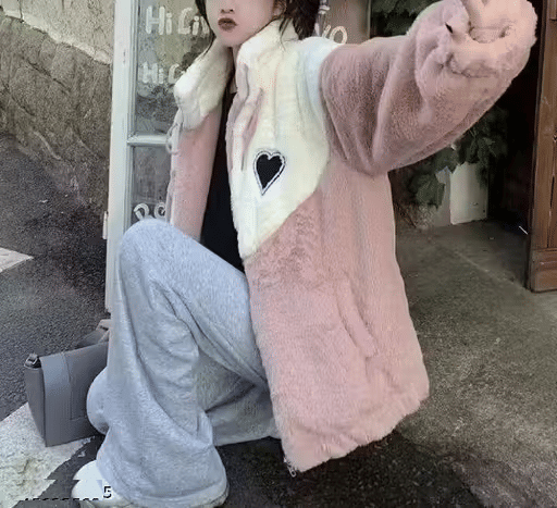 Generic Women Woollen Round Neck Sweatshirt For Light Winters ( Pink ) Generic Women Woollen Round Neck Sweatshirt For Light Winters ( Pink )