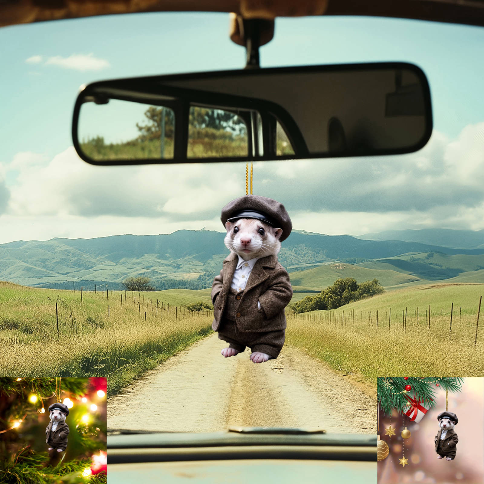 Gopalvilla Polyresin Car Hanging For Car ( Pack of 1 ) Gopalvilla Polyresin Car Hanging For Car ( Pack of 1 )