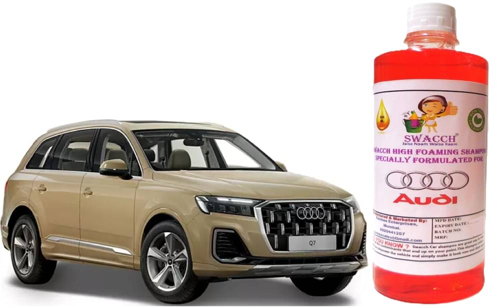 High Foaming Car Shampoo Formulated For Audi Q7 I Non-Toxic Formula I Ph Balanced I Super Saver Pack I Premium Wax Formulation I Glossy & Shine I 500ml High Foaming Car Shampoo Formulated For Audi Q7 I Non-Toxic Formula I Ph Balanced I Super Saver Pack I Premium Wax Formulation I Glossy & Shine I 500ml