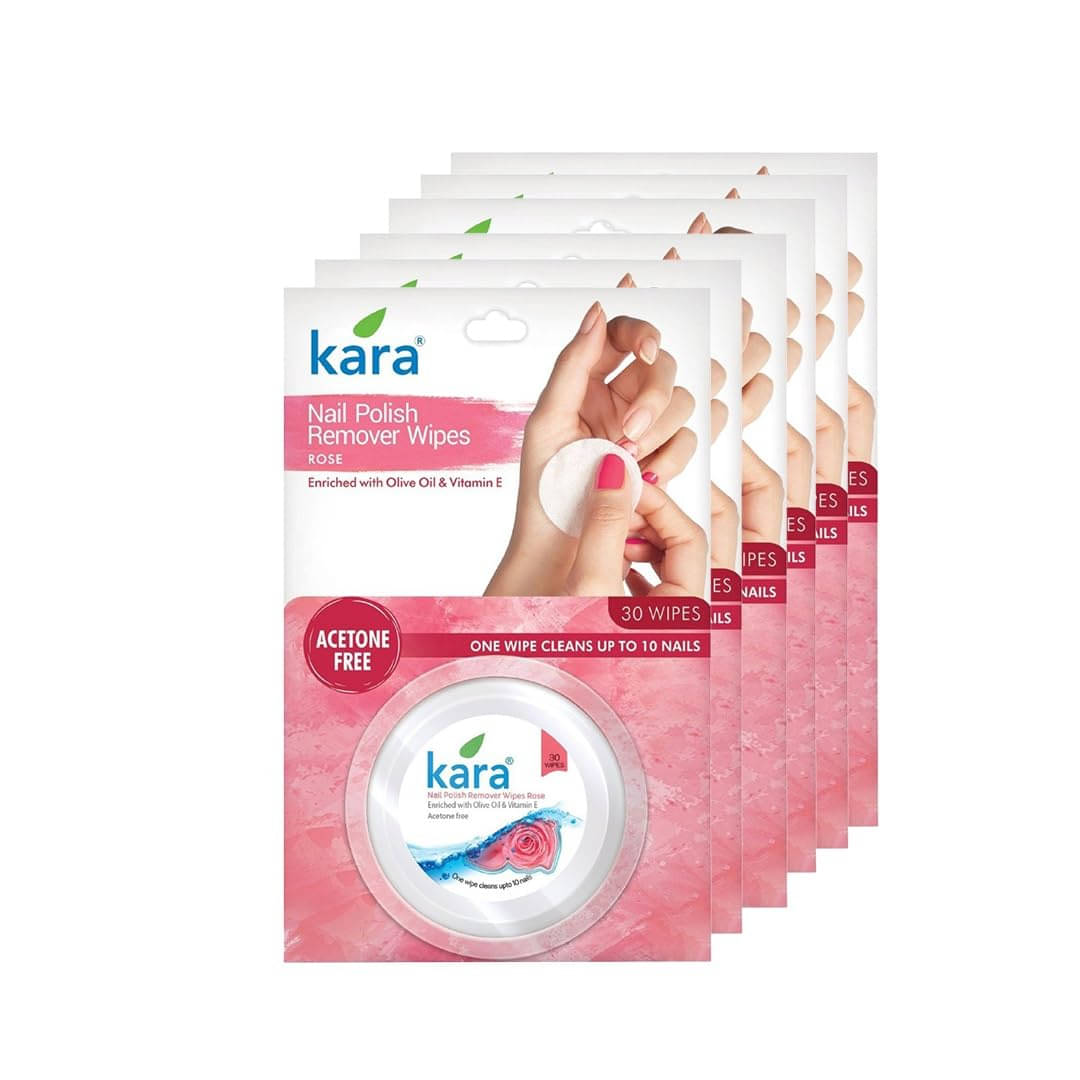     			Kara Nail Paint Remover Pads 30 mL Pack of 6