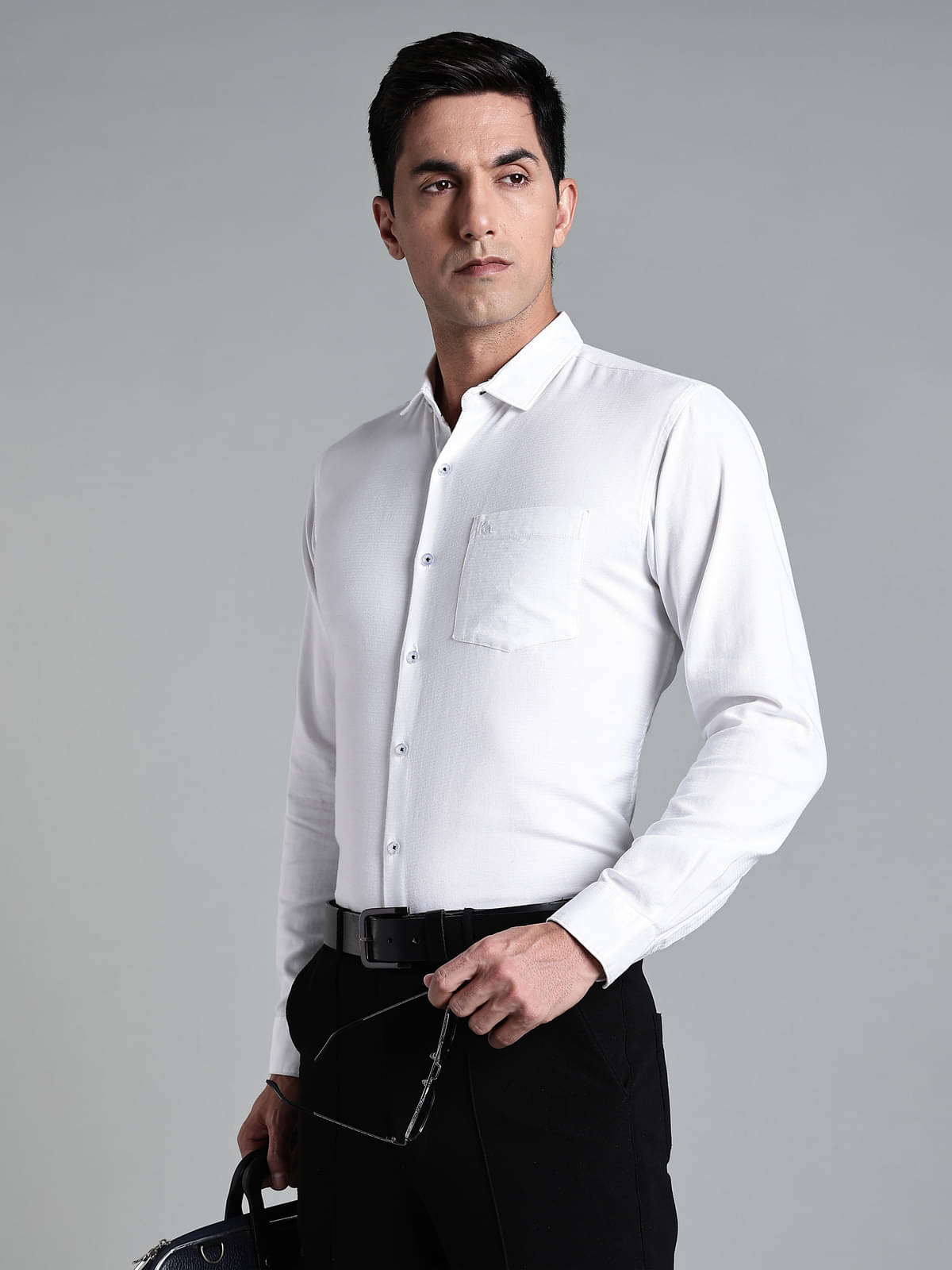     			Kuons Avenue Cotton Regular Fit Full Sleeves Men's Formal Shirt - White ( Pack of 1 )