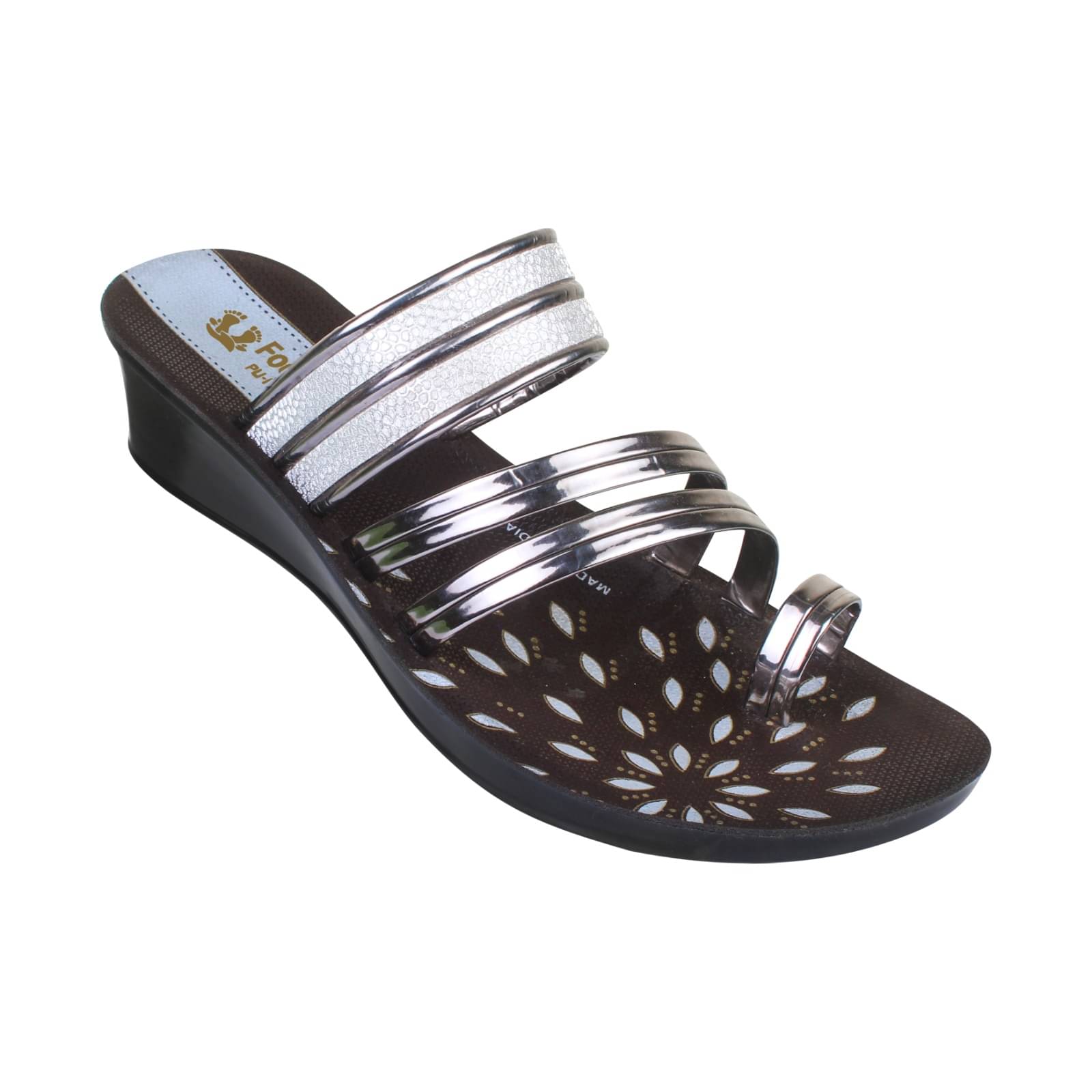     			PU RUDRA Brown Women's Flats