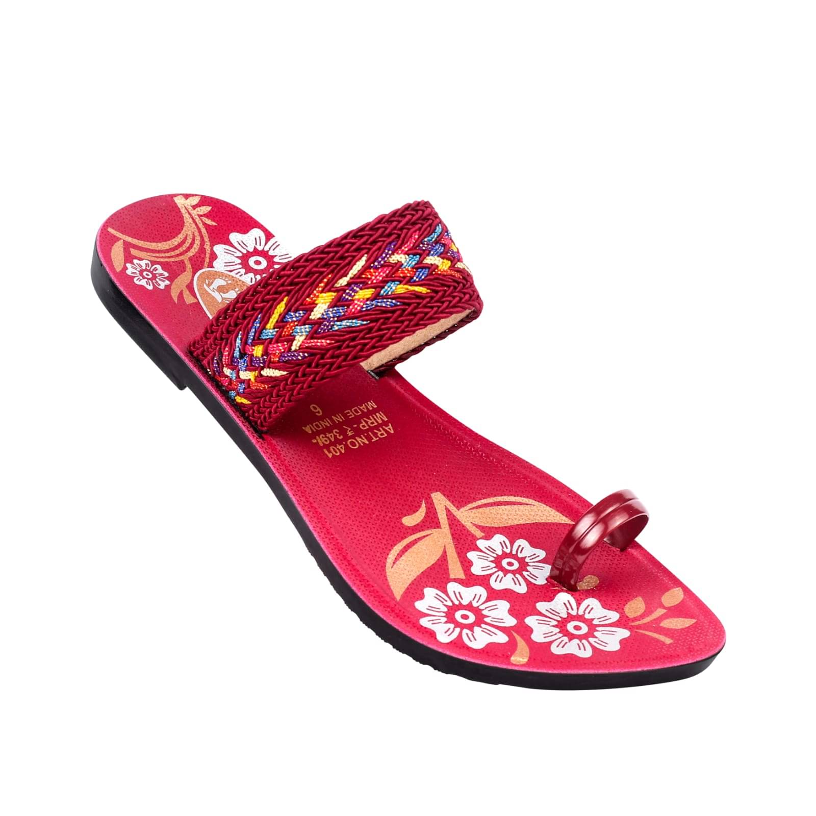 PU RUDRA Maroon Women's Flats PU RUDRA Maroon Women's Flats