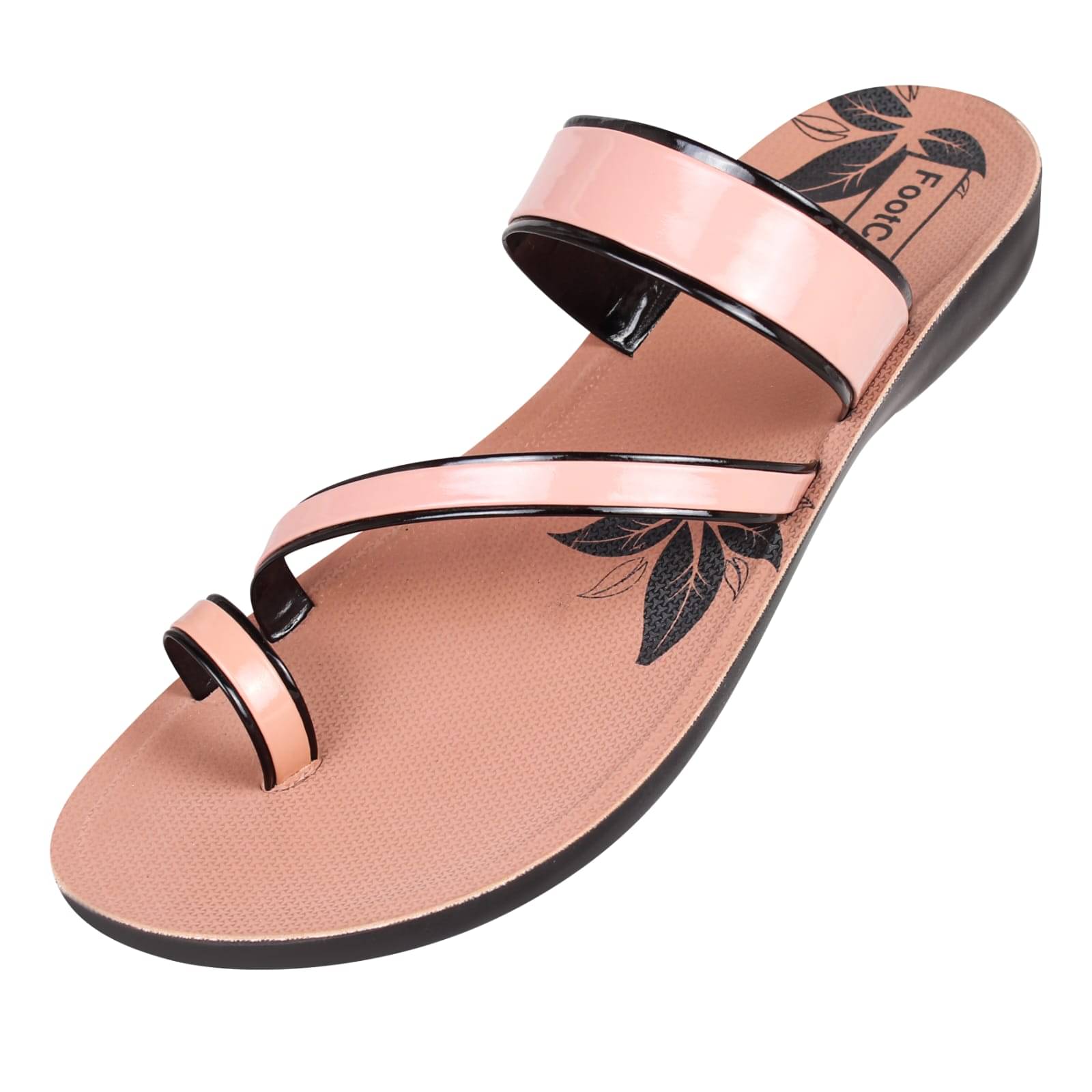     			PU RUDRA Peach Women's Flats