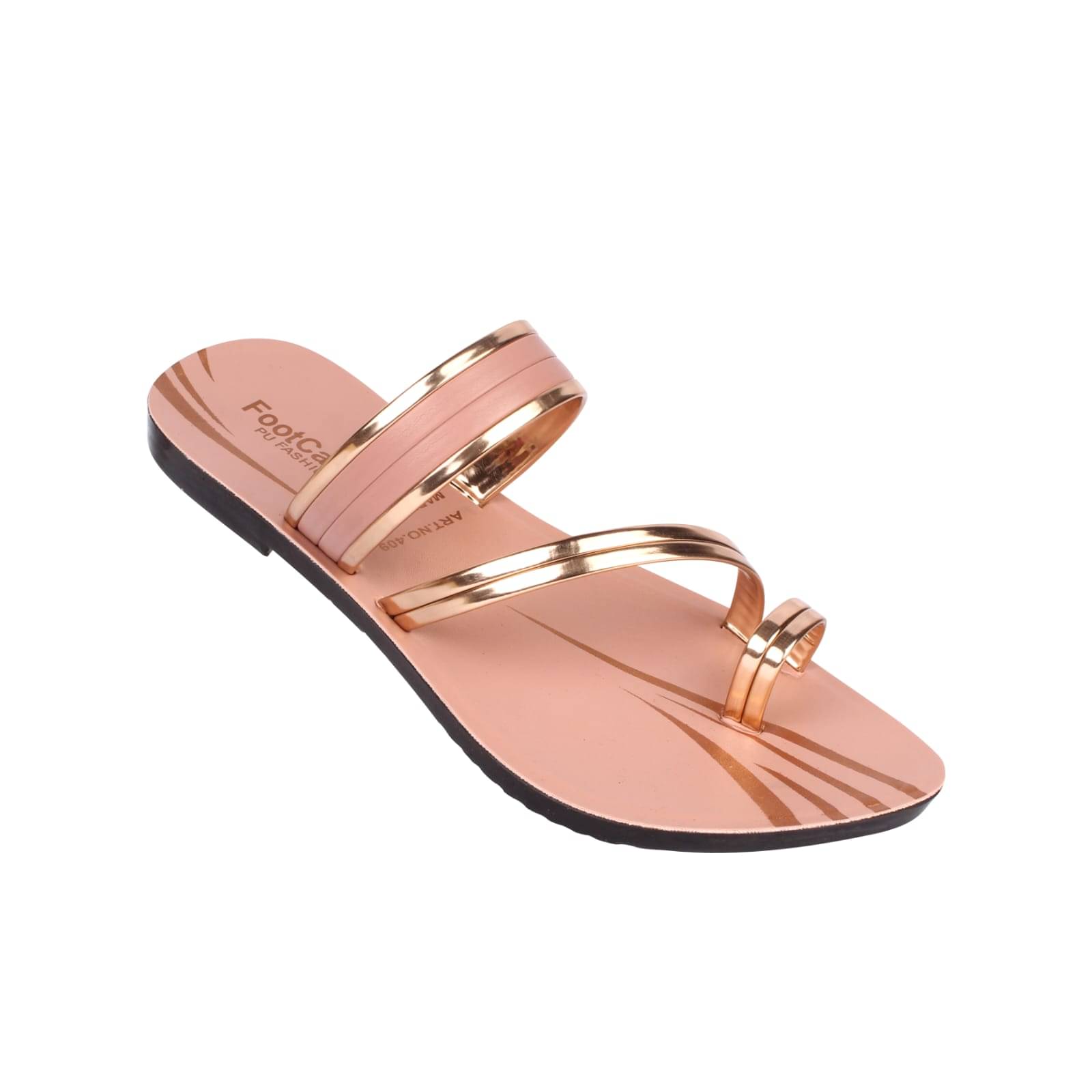     			PU RUDRA Peach Women's Flats