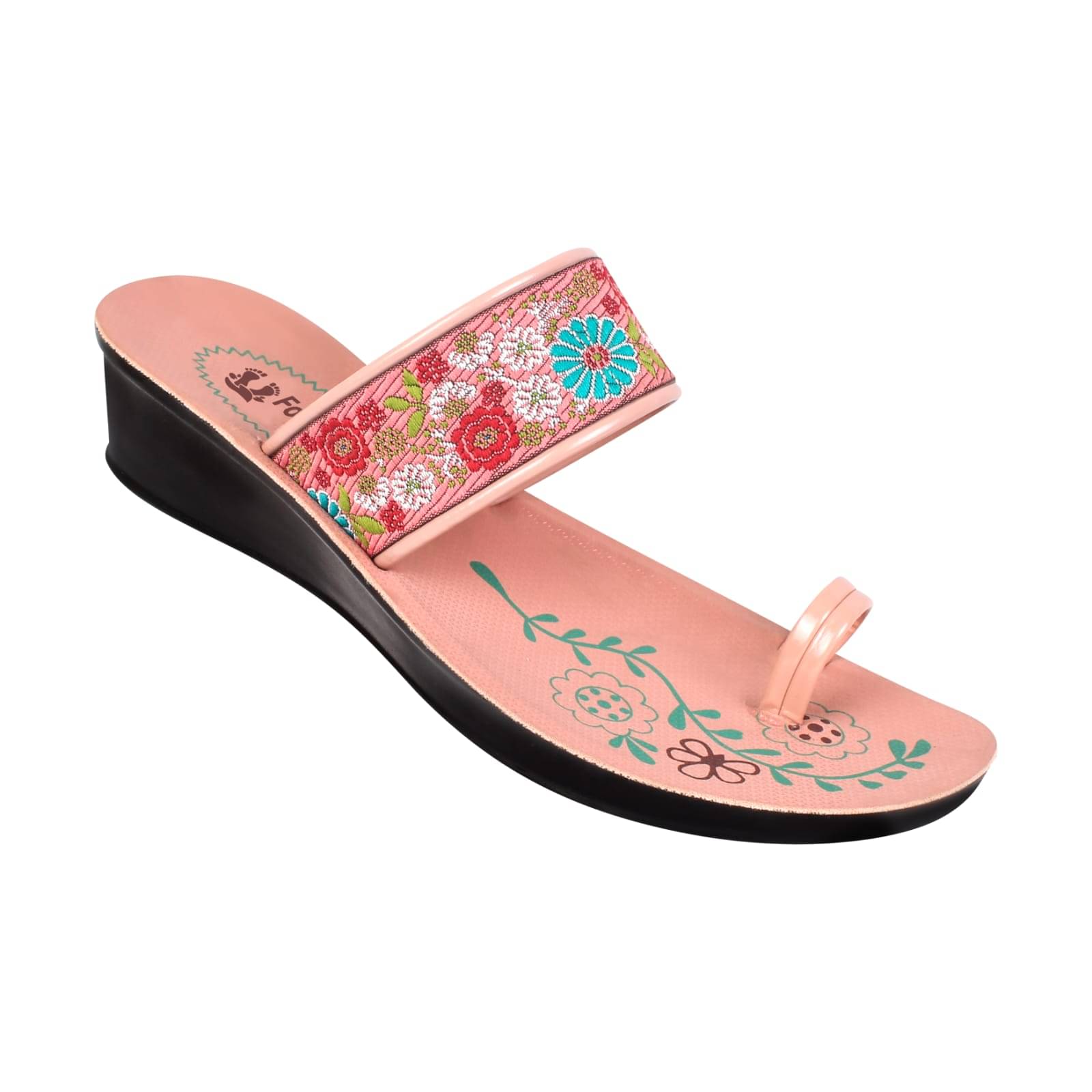     			PU RUDRA Peach Women's Flats