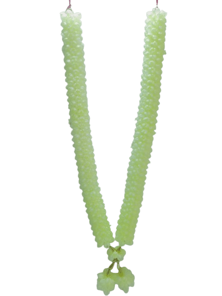 Sri Sainath Enterprises GREEN with GREEN Flowers with Jasmine Flowers Length-24 INCHES Sri Sainath Enterprises GREEN with GREEN Flowers with Jasmine Flowers Length-24 INCHES