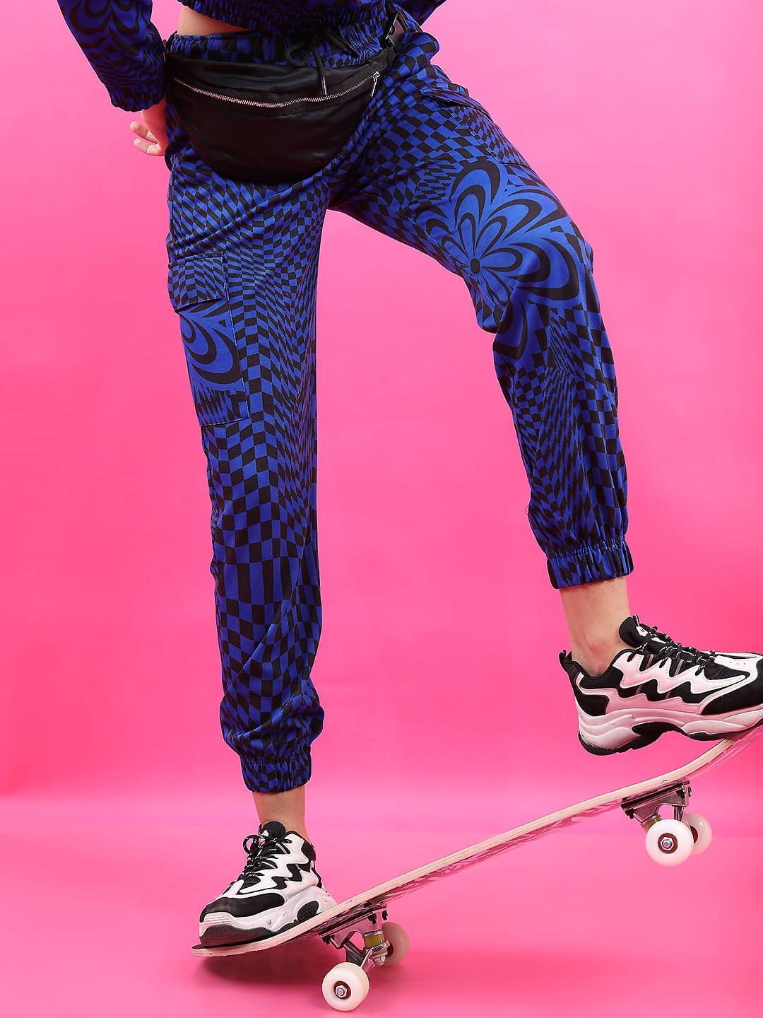     			Tokyo Talkies Women Polyester Cargos Trousers ( Black )