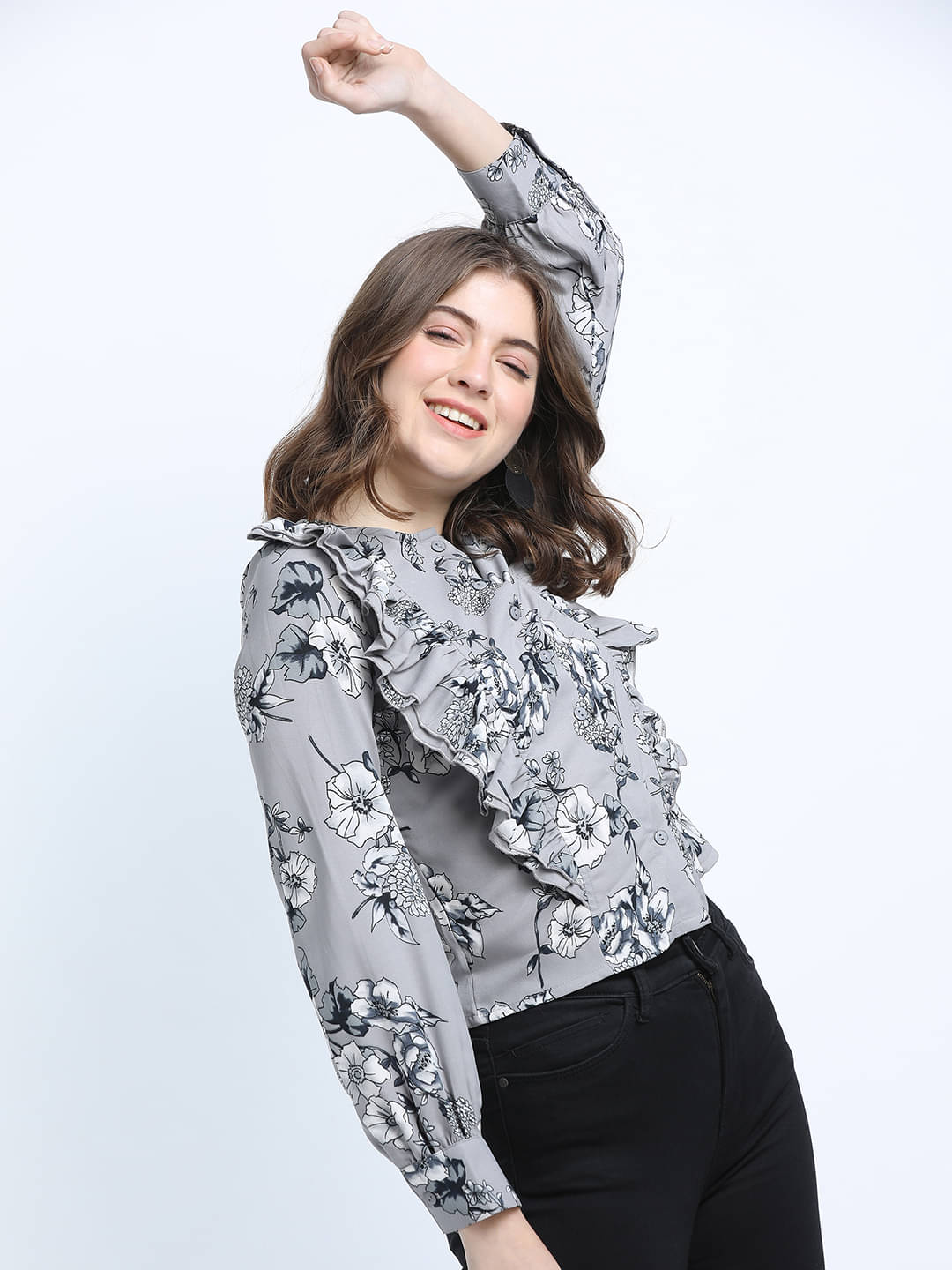 Tokyo Talkies Women's Polyester Regular Top ( Multi Color ) Tokyo Talkies Women's Polyester Regular Top ( Multi Color )