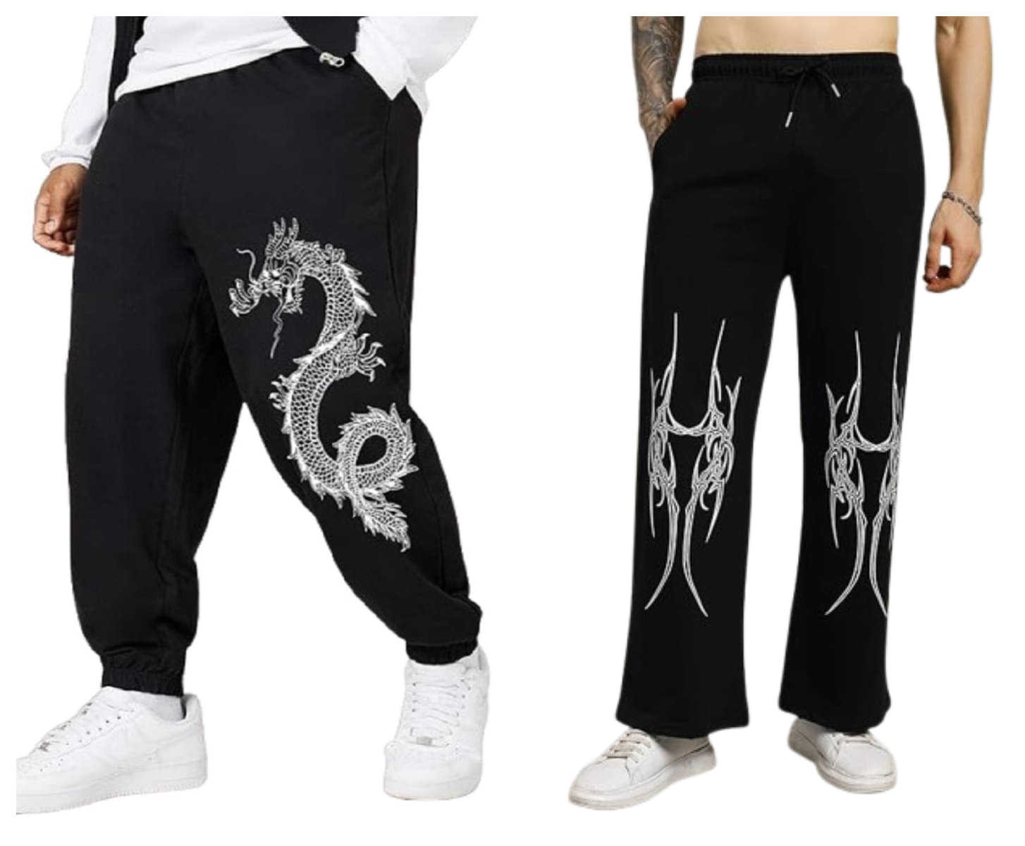     			attitude start of fashion Black Lycra Men's Joggers ( Pack of 2 )