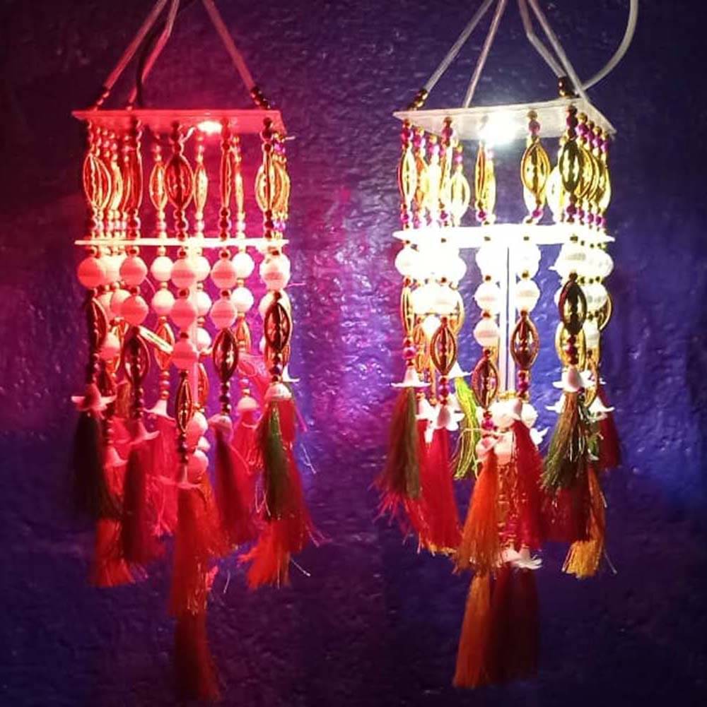     			ANU'S HERBALS Multicolor Night Lamp ( Pack of 2 )