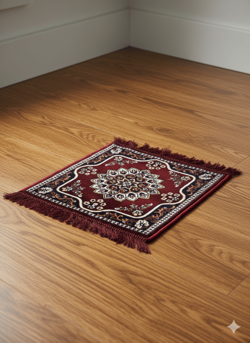     			ANtiqo Maroon Cotton Rectangular Floor Mat ( Pack of 1 )