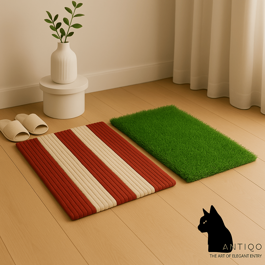     			ANtiqo Multi Coir Rectangular Floor Mat ( Pack of 2 )