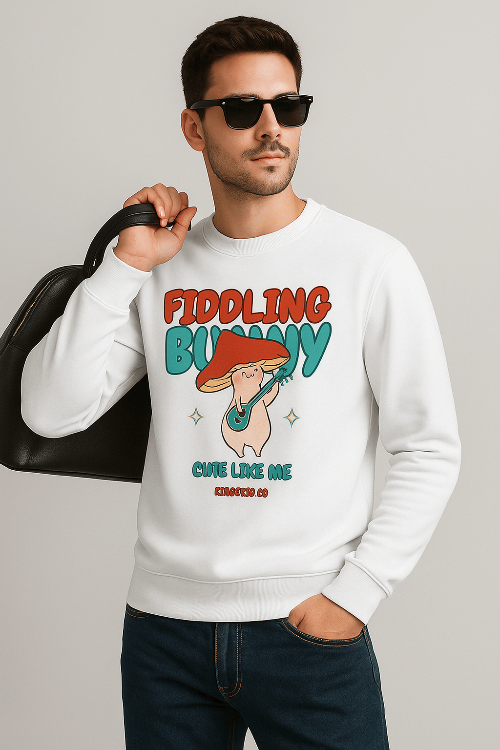 ARADHYA COLLECTION Cotton Blend Round Neck Men's Sweatshirt - White ( Pack of 1 ) ARADHYA COLLECTION Cotton Blend Round Neck Men's Sweatshirt - White ( Pack of 1 )