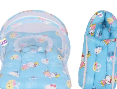     			Adore Stuff Blue Cotton ( 2 pcs) Bedding Sets