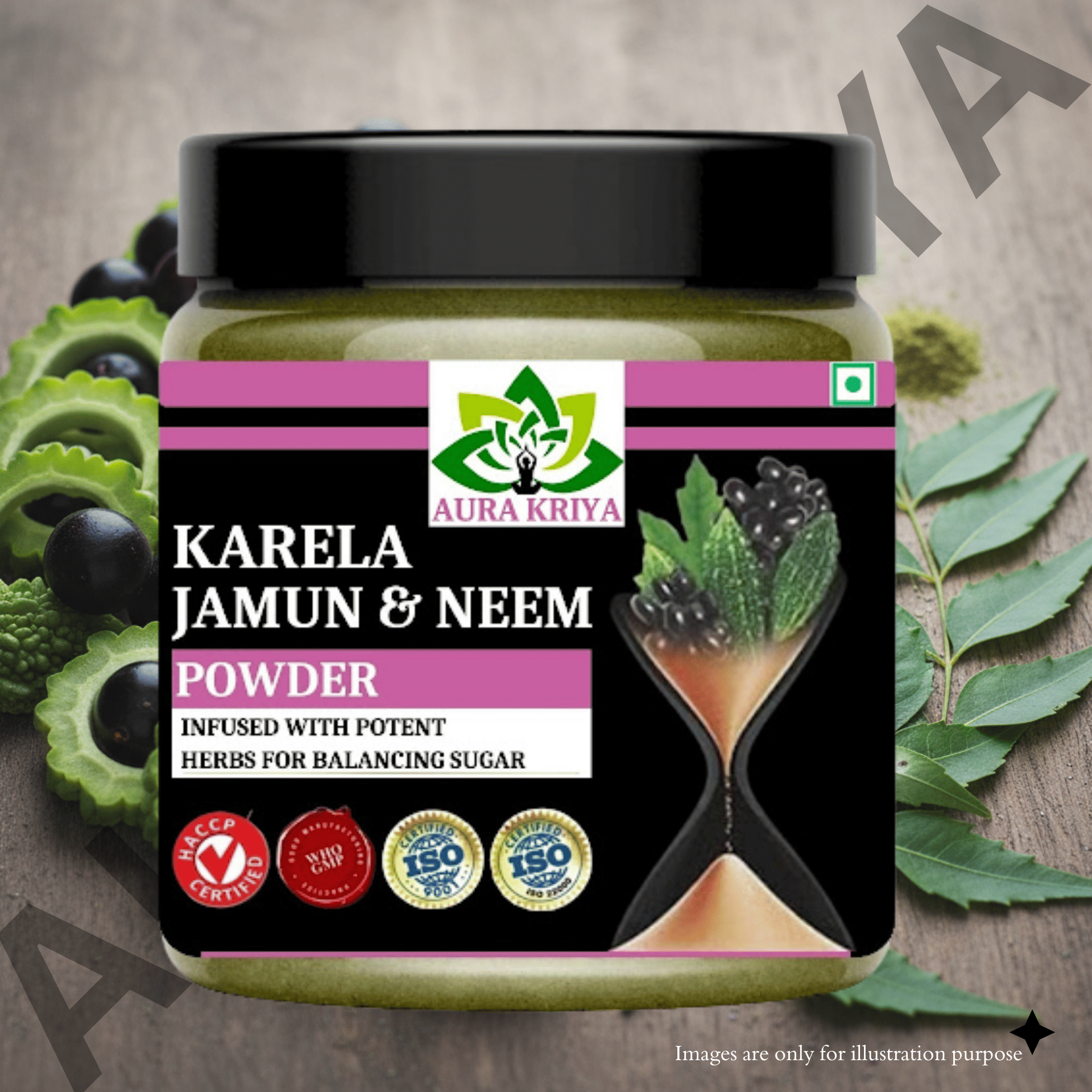    			Aura Kriya Neem Karela Jamun Powder Powder 100 gm Pack Of 1