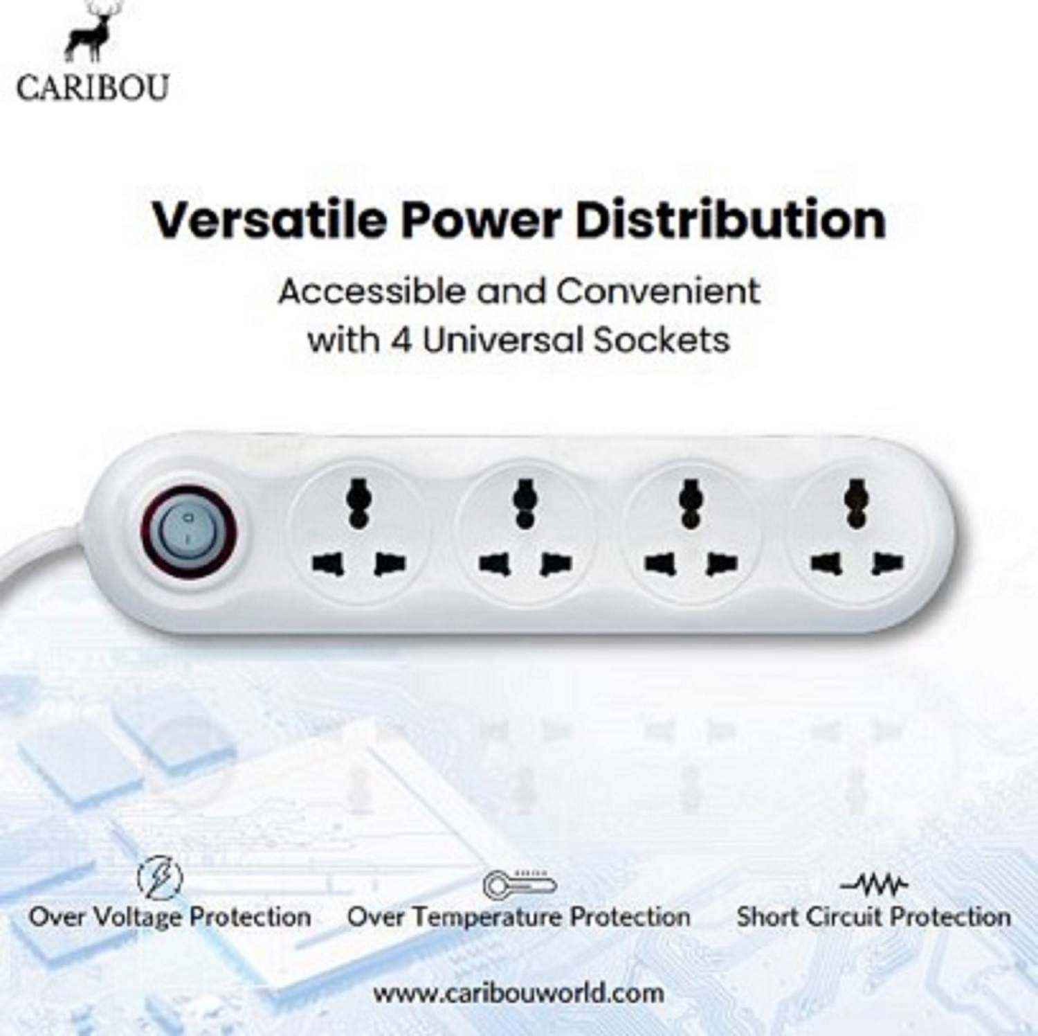     			CARIBOU 4 Socket Extension Board