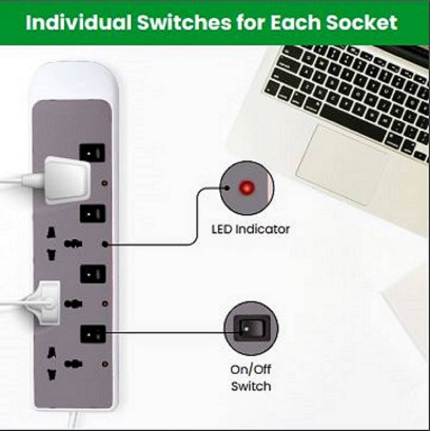     			CARIBOU 4 Socket Extension Board