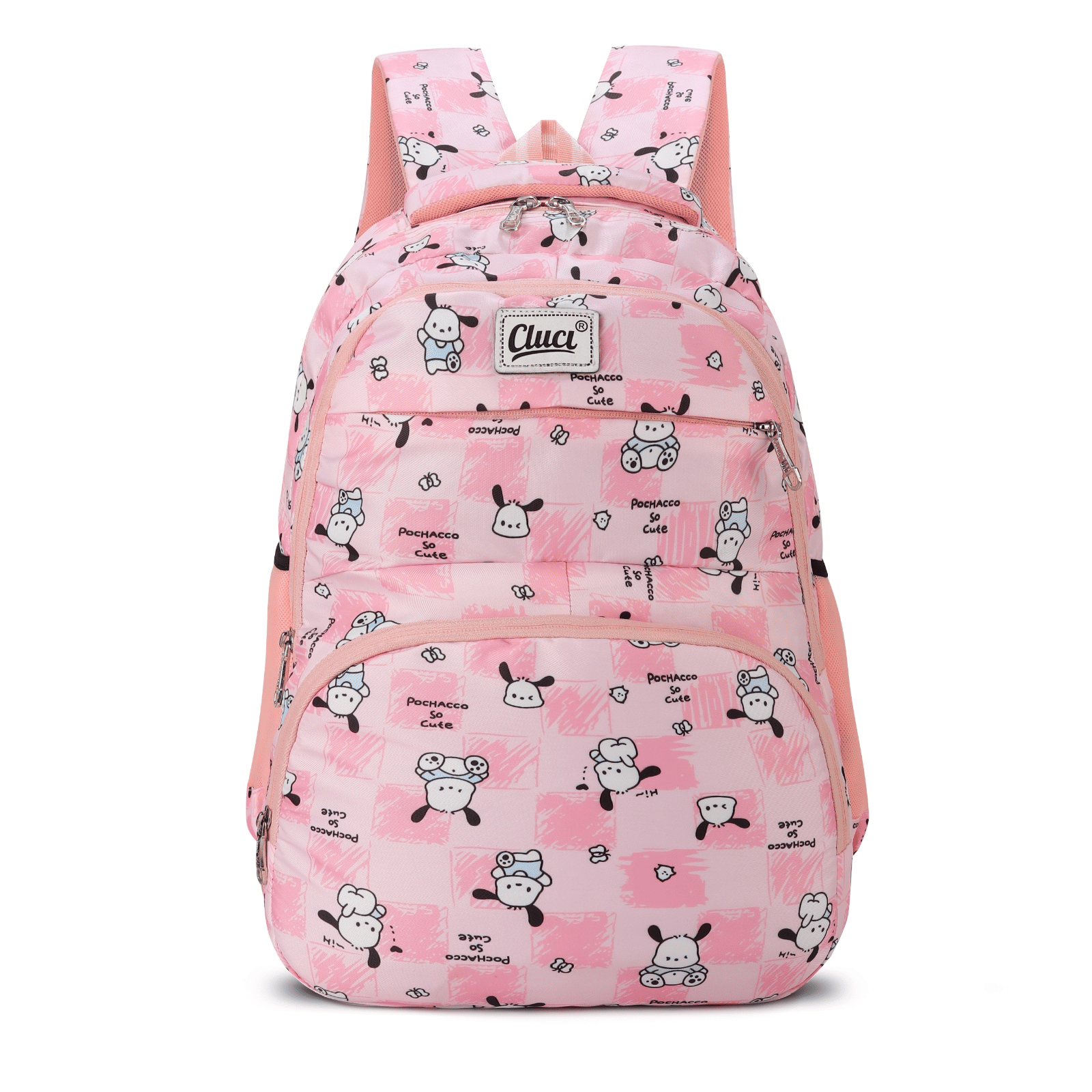 CLUCI 30 Ltrs Pink Polyester College Bag