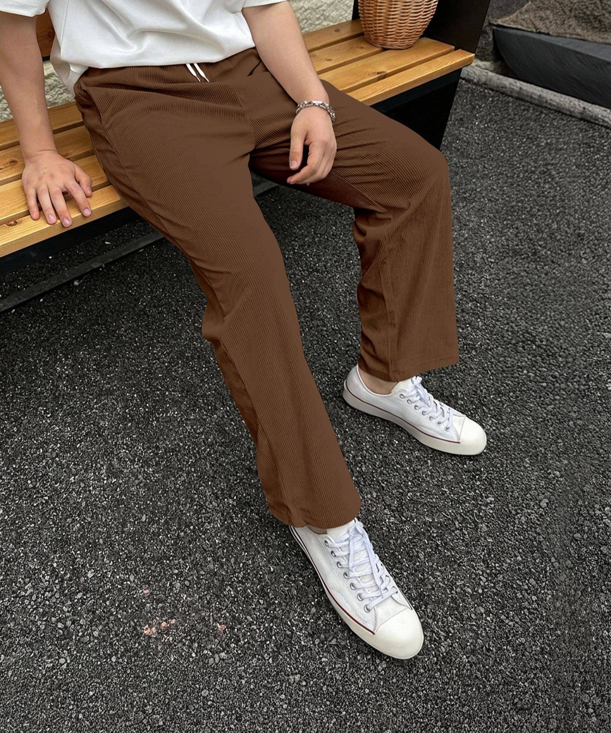     			COMBRAIDED Loose Men's Trouser - Brown ( Pack of 1 )