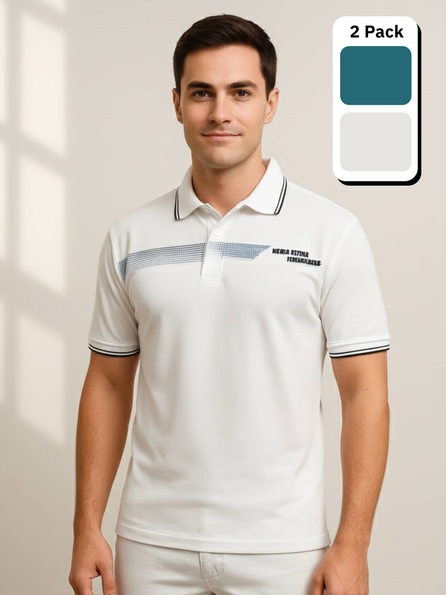     			Dollar Men Cotton Regular Fit Printed Polo T Shirt ( Multicolor4 )