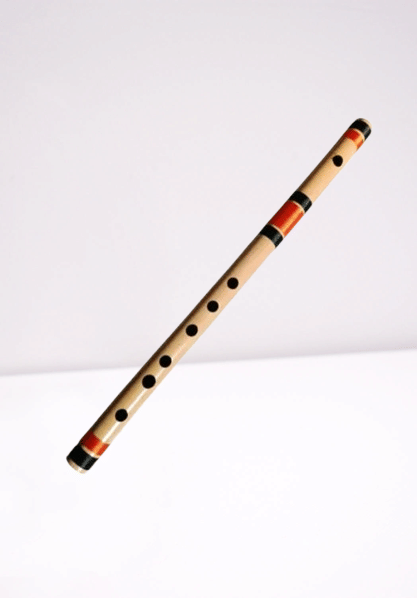     			G Scale Medium Size Red & Black Threading Combination Bamboo Flute (Bansuri) 17 inch For Beginners, Learners & Flute Students This is a Unique Flute