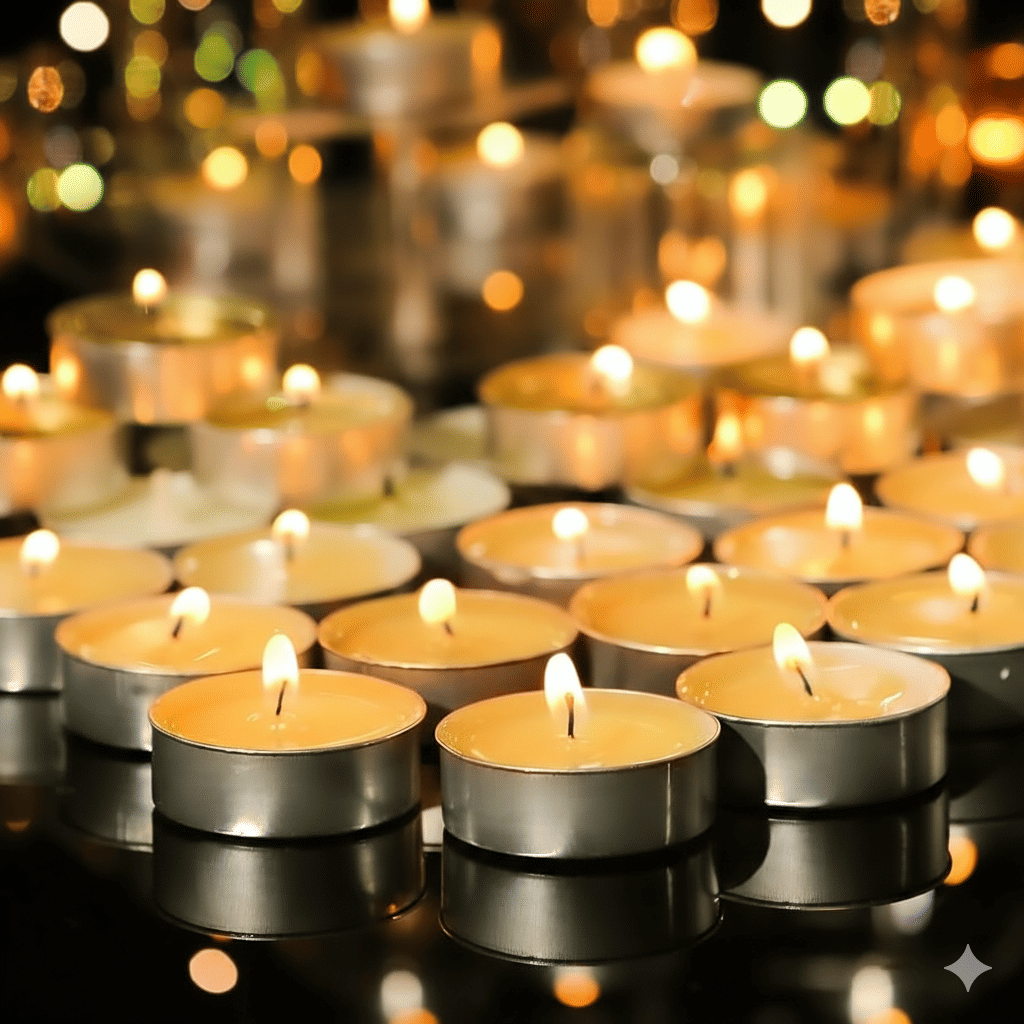 Generic White Unscented Wax Tea Light Candle 1.3 cm ( Pack of 50 ) Generic White Unscented Wax Tea Light Candle 1.3 cm ( Pack of 50 )