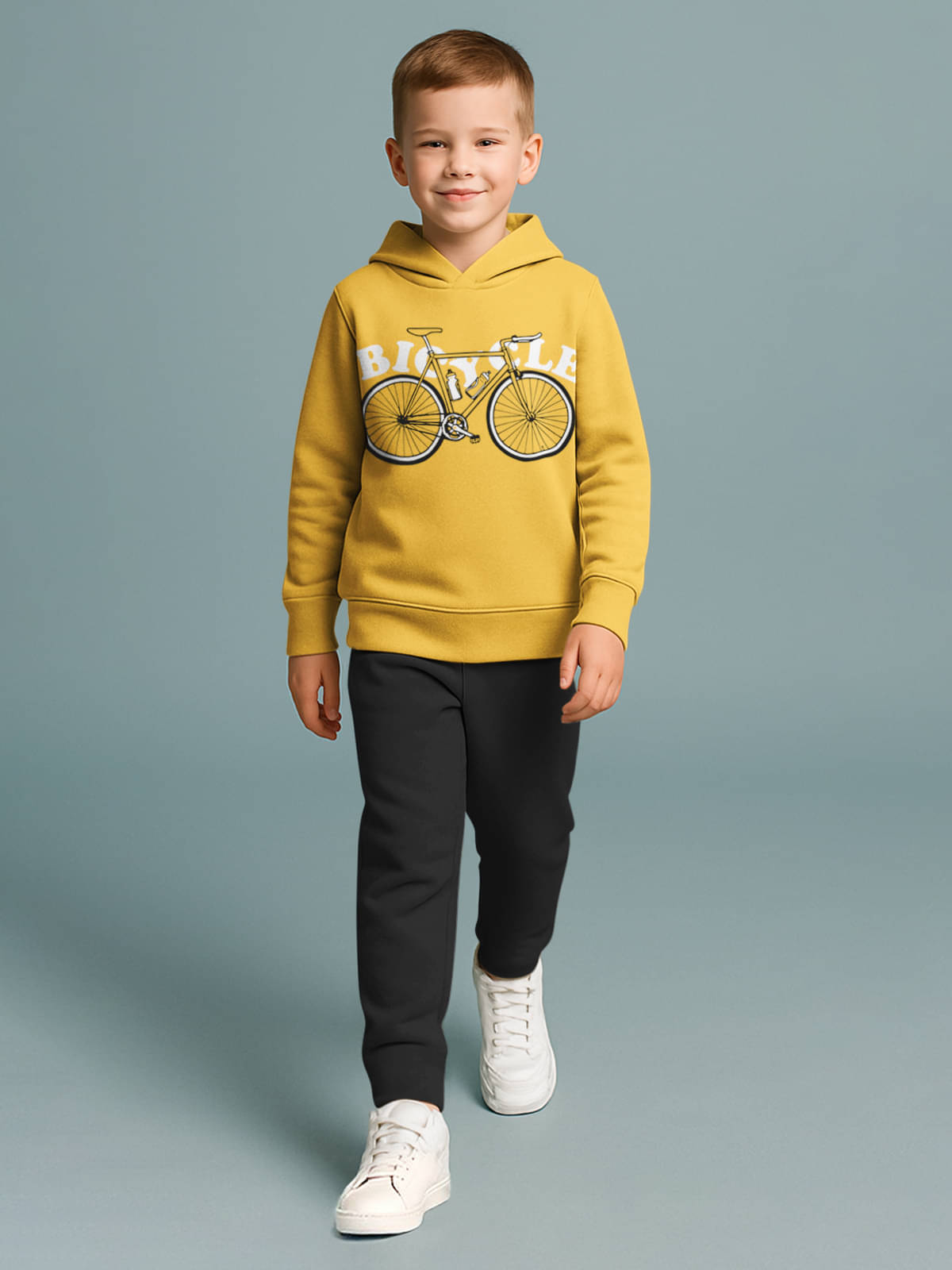     			HELLCAT Pack of 1 Boys Cotton Blend Sweatshirt & Trackpant Set ( Yellow )