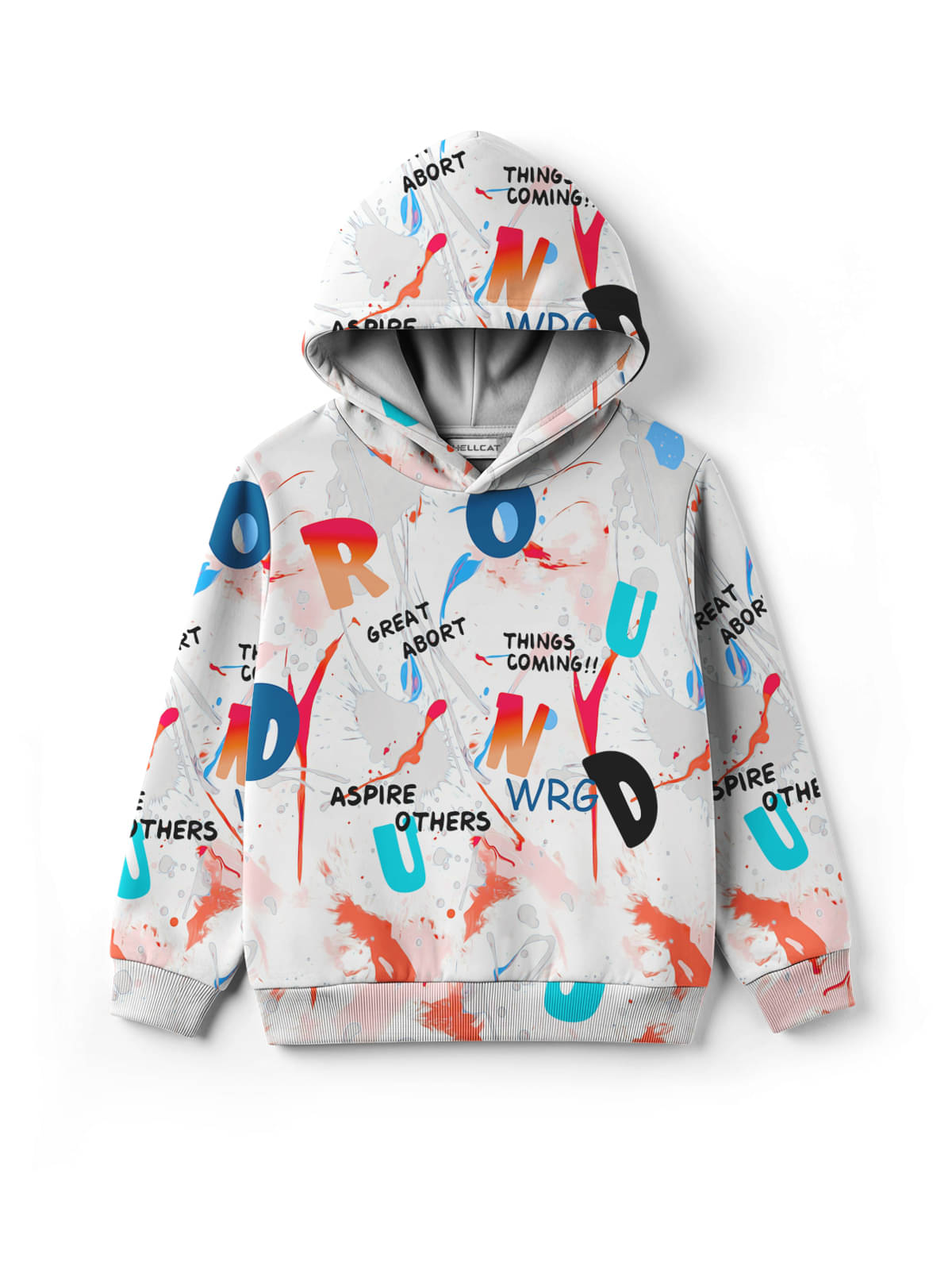     			HELLCAT Pack of 1 Boys Cotton Blend Sweatshirt ( White )