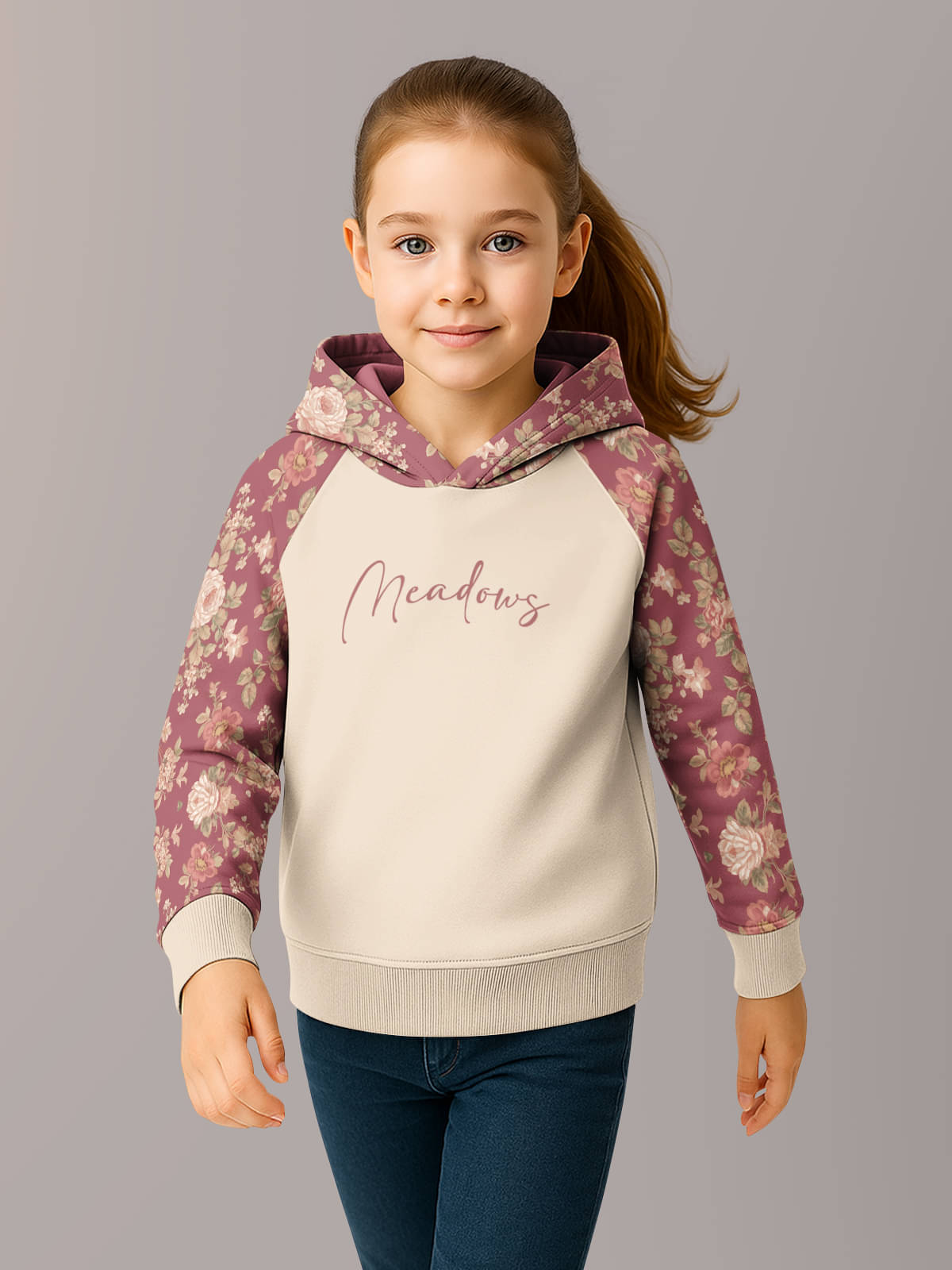     			HELLCAT Pack of 1 Girls Cotton Blend Sweatshirt ( Brown )