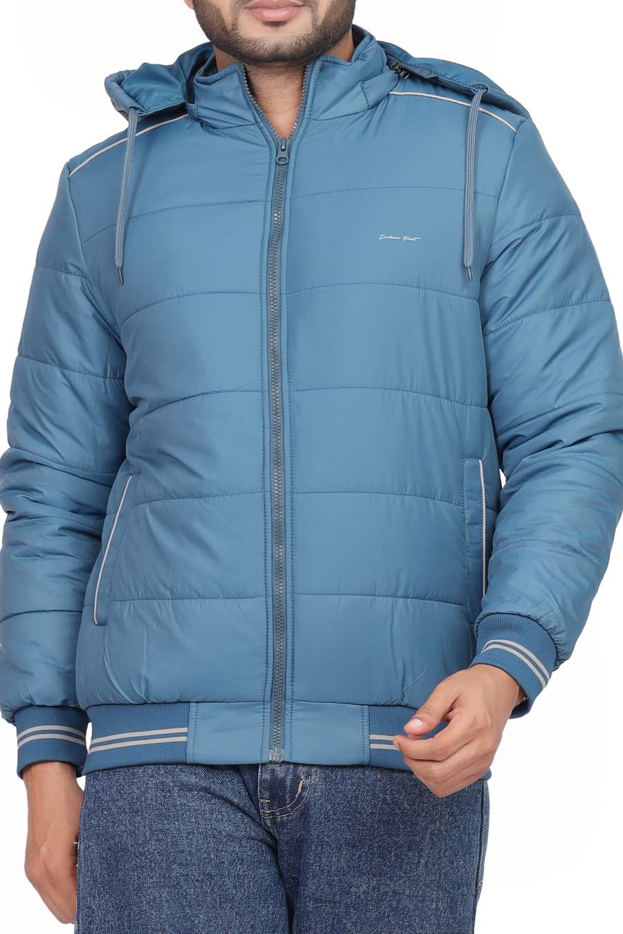 Indian Fort Nylon Men's Quilted & Bomber Jacket - Blue ( Pack of 1 ) - Jackets & Coats | Buy online on ZillyBuy