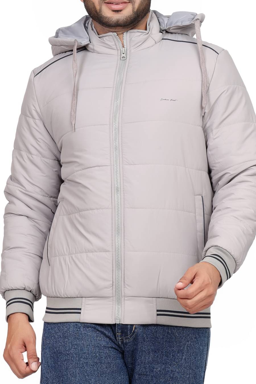 Indian Fort Nylon Men's Puffer Jacket - Grey ( Pack of 1 ) Indian Fort Nylon Men's Puffer Jacket - Grey ( Pack of 1 )