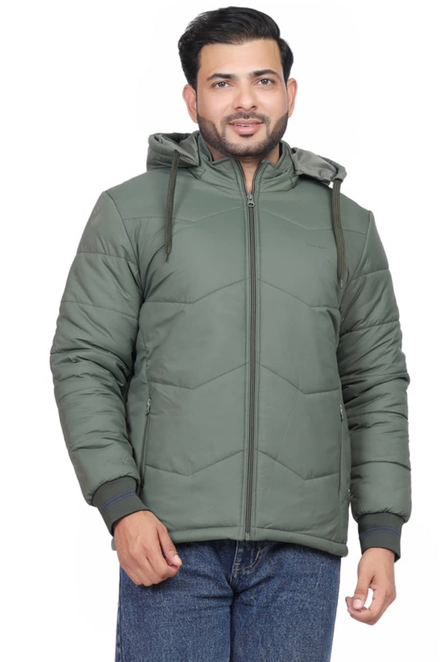 Indian Fort Nylon Men's Puffer Jacket - Olive ( Pack of 1 ) - Jackets & Coats | Buy online on ZillyBuy