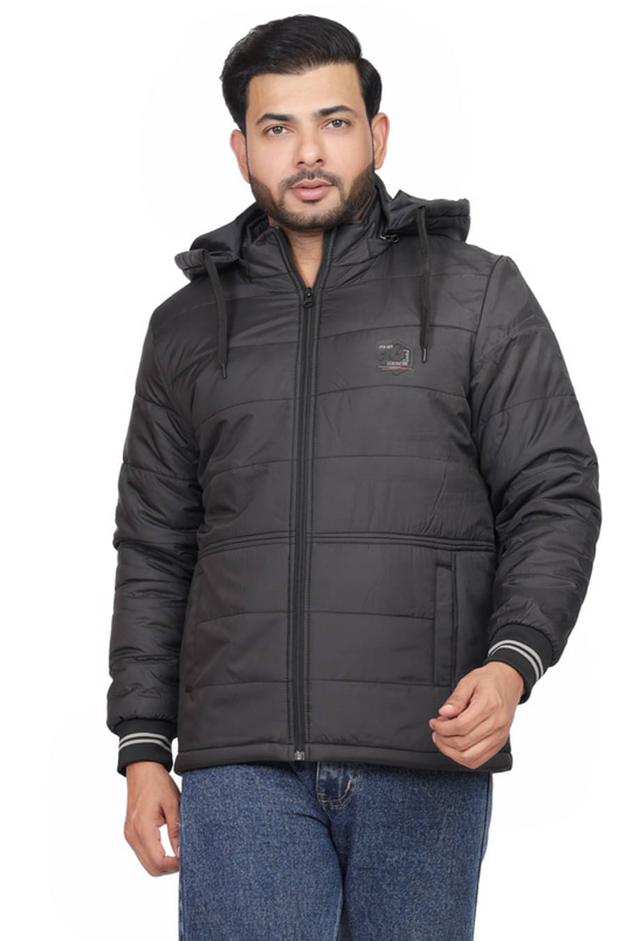     			Indian Fort Nylon Men's Puffer Jacket - Black ( Pack of 1 )