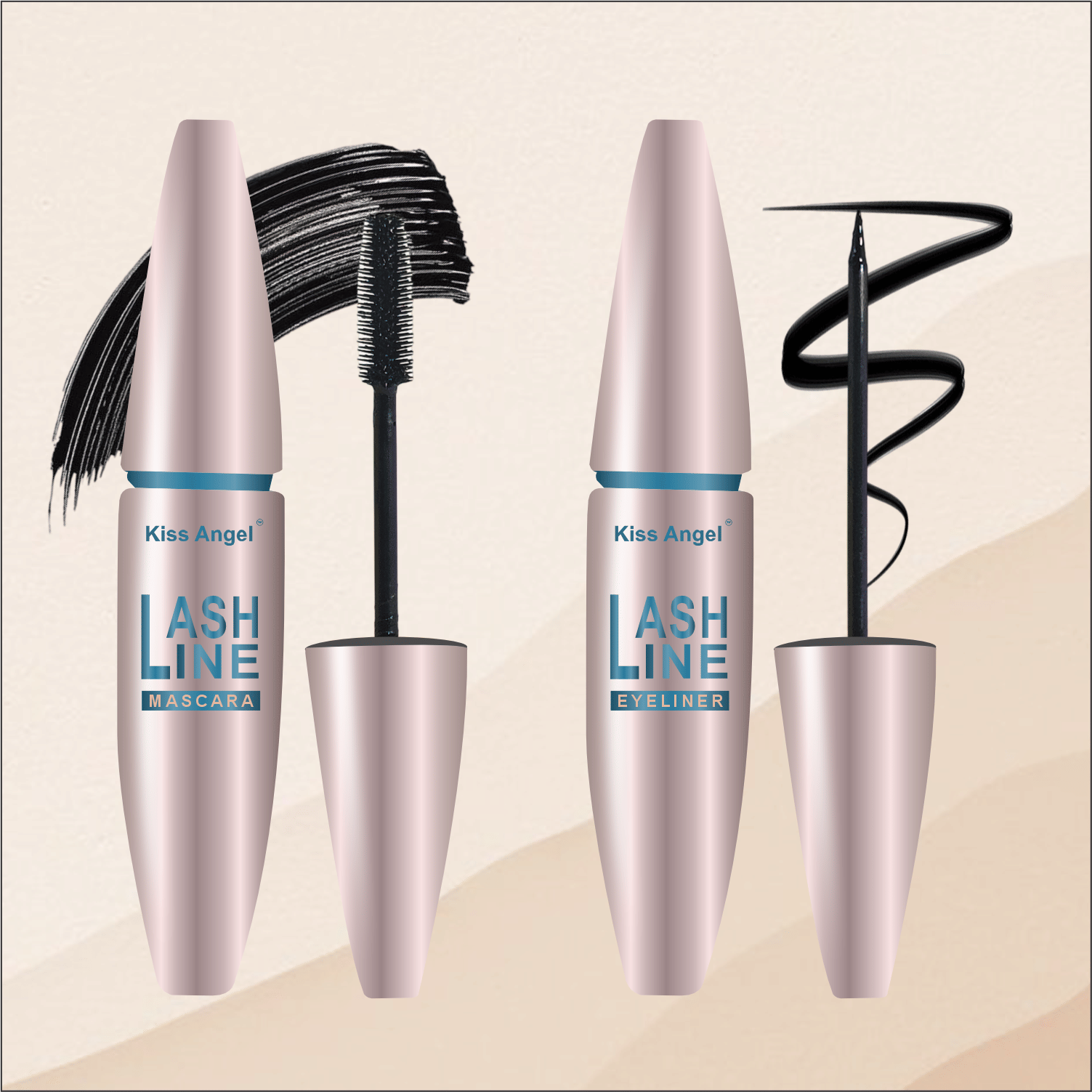     			KISS ANGEL Mascara BLACK Black Pack of 2