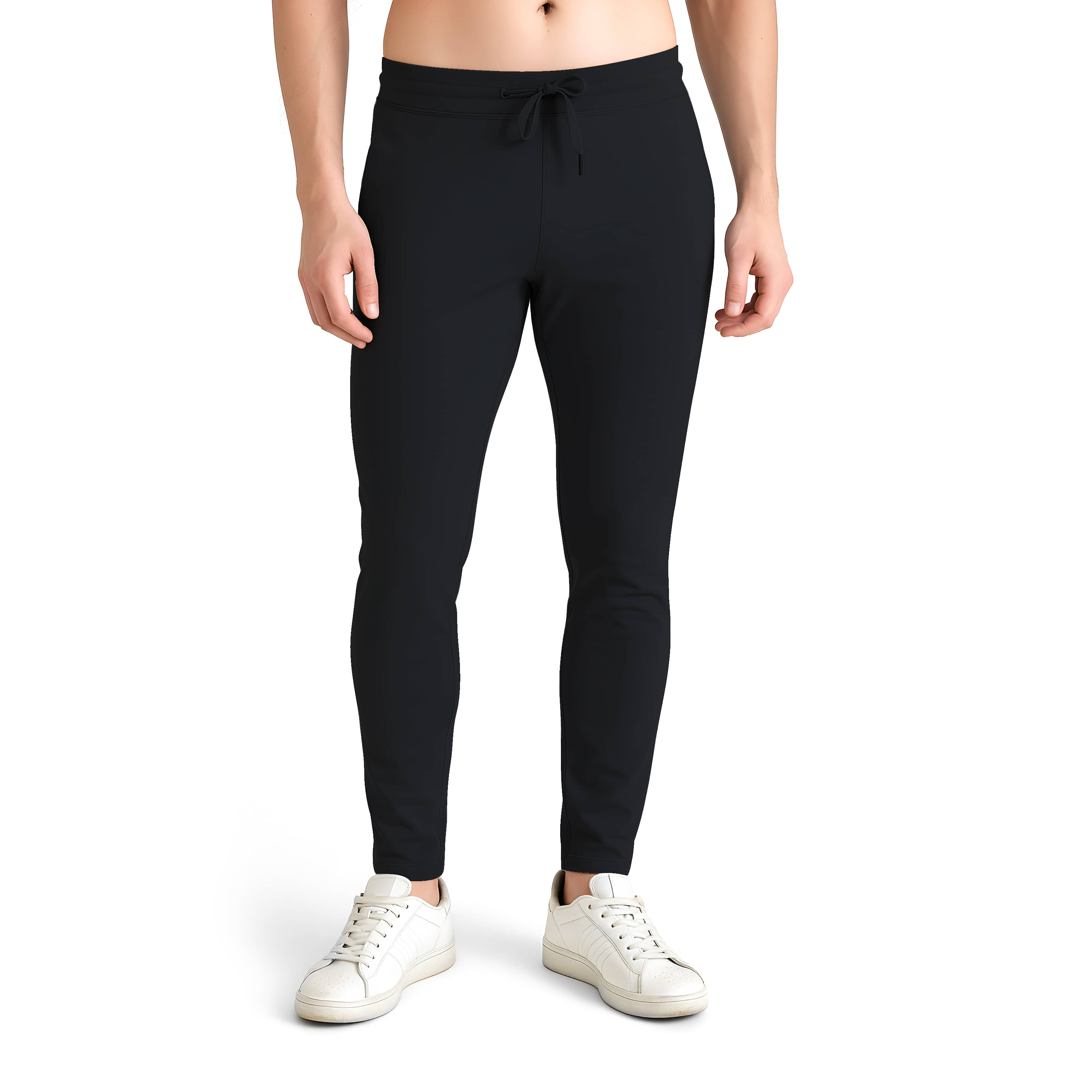 KWINGS Black Lycra Men's Trackpants ( Pack of 1 ) KWINGS Black Lycra Men's Trackpants ( Pack of 1 )