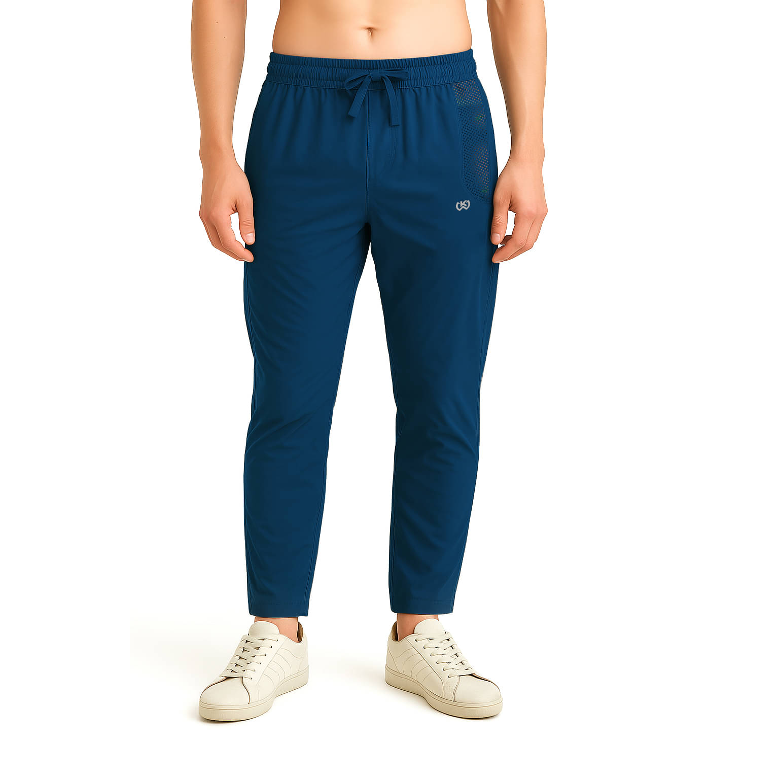     			KWINGS Blue Lycra Men's Trackpants ( Pack of 1 )