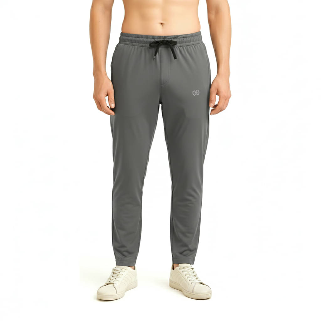 KWINGS Grey Lycra Men's Trackpants ( Pack of 1 ) KWINGS Grey Lycra Men's Trackpants ( Pack of 1 )